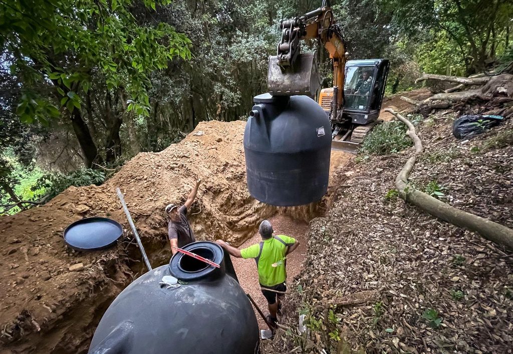 Depósitos aguas pluviales BOT enterrados